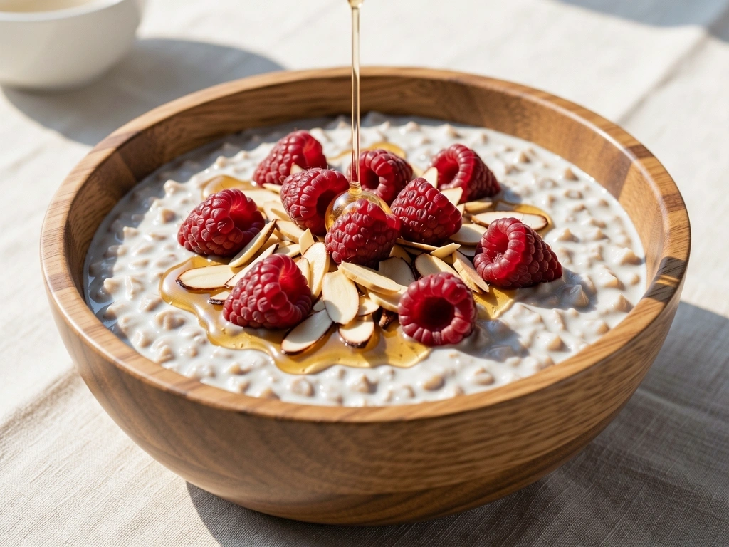 Overnight oats with berries